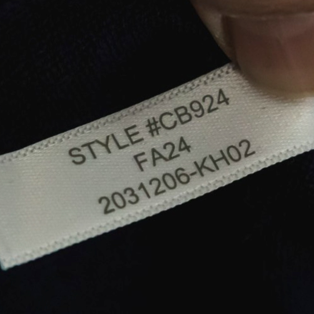 J. Crew Size Medium M Navy Carolyn Fitted Crew Neck 100% Merino Wool Sweater - Picture 6 of 7